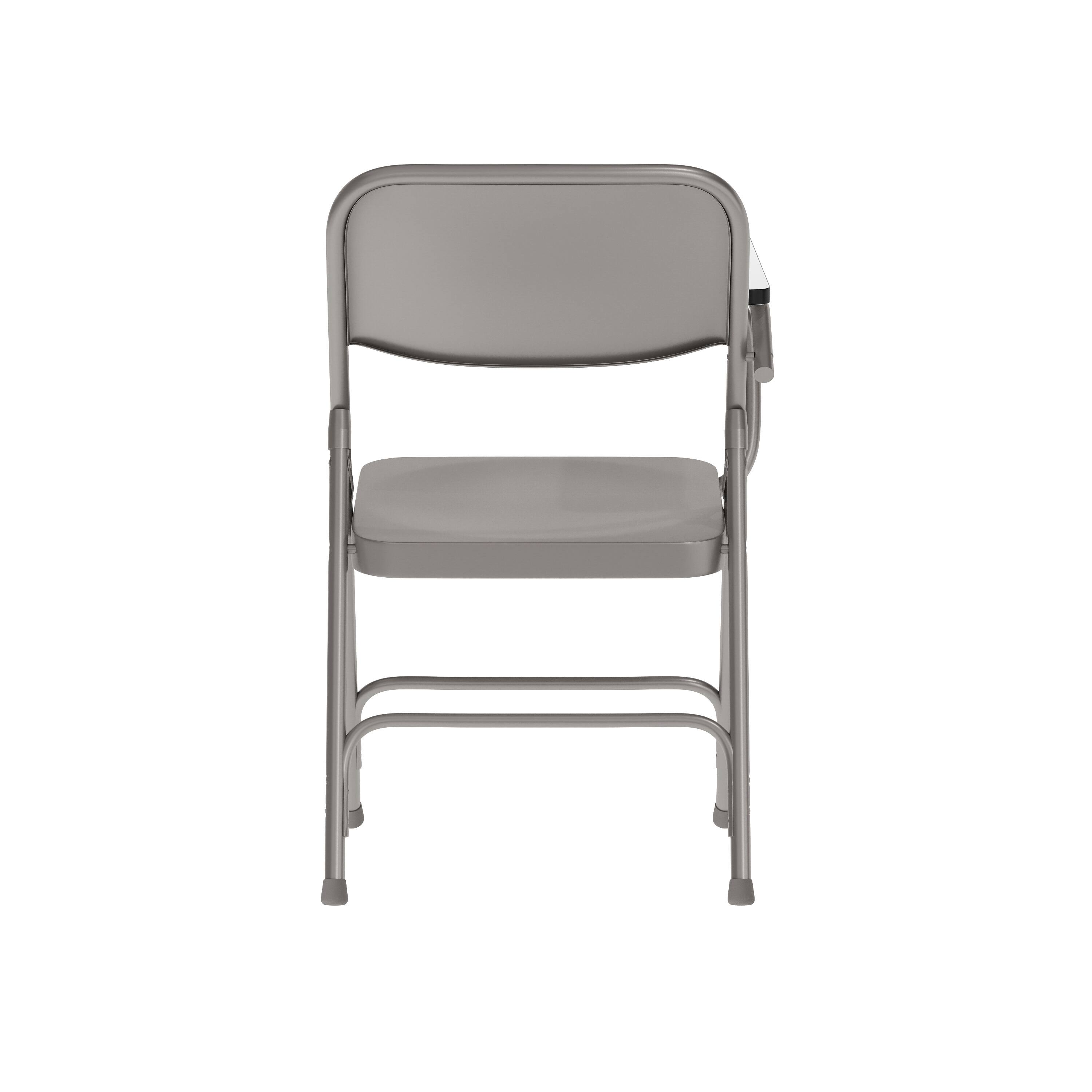 Alt View 5. Emma + Oliver - Premium Steel Folding Chair with Right Handed Tablet Arm - Event Chair - Beige.