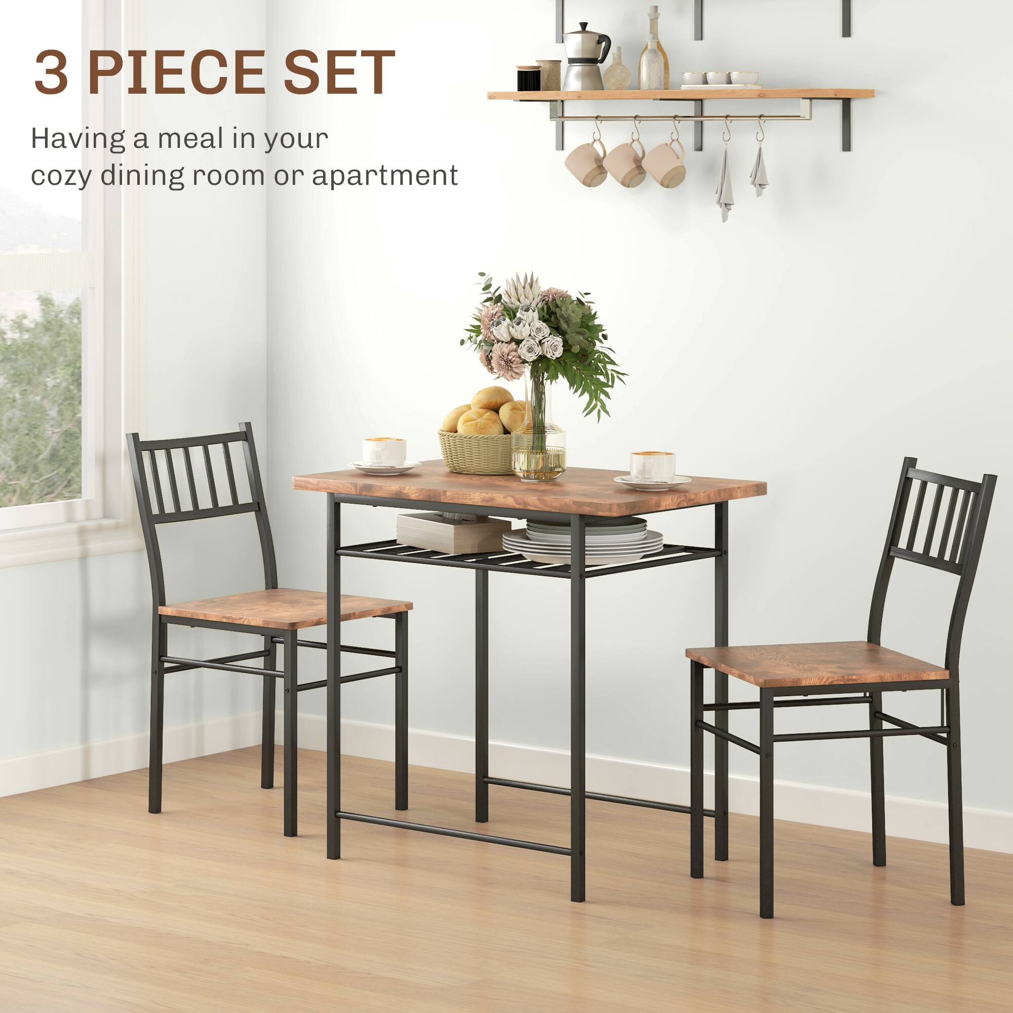 3 PIECE SET

Having a meal in your cozy dining room or apartment