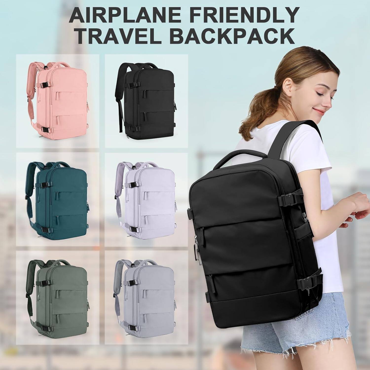 AIRPLANE FRIENDLY TRAVEL BACKPACK
