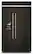 Front. KitchenAid - 29.4 Cu. Ft. Side-by-Side Refrigerator with Ice and Water Dispenser - Black Stainless Steel with PrintShield Finish.