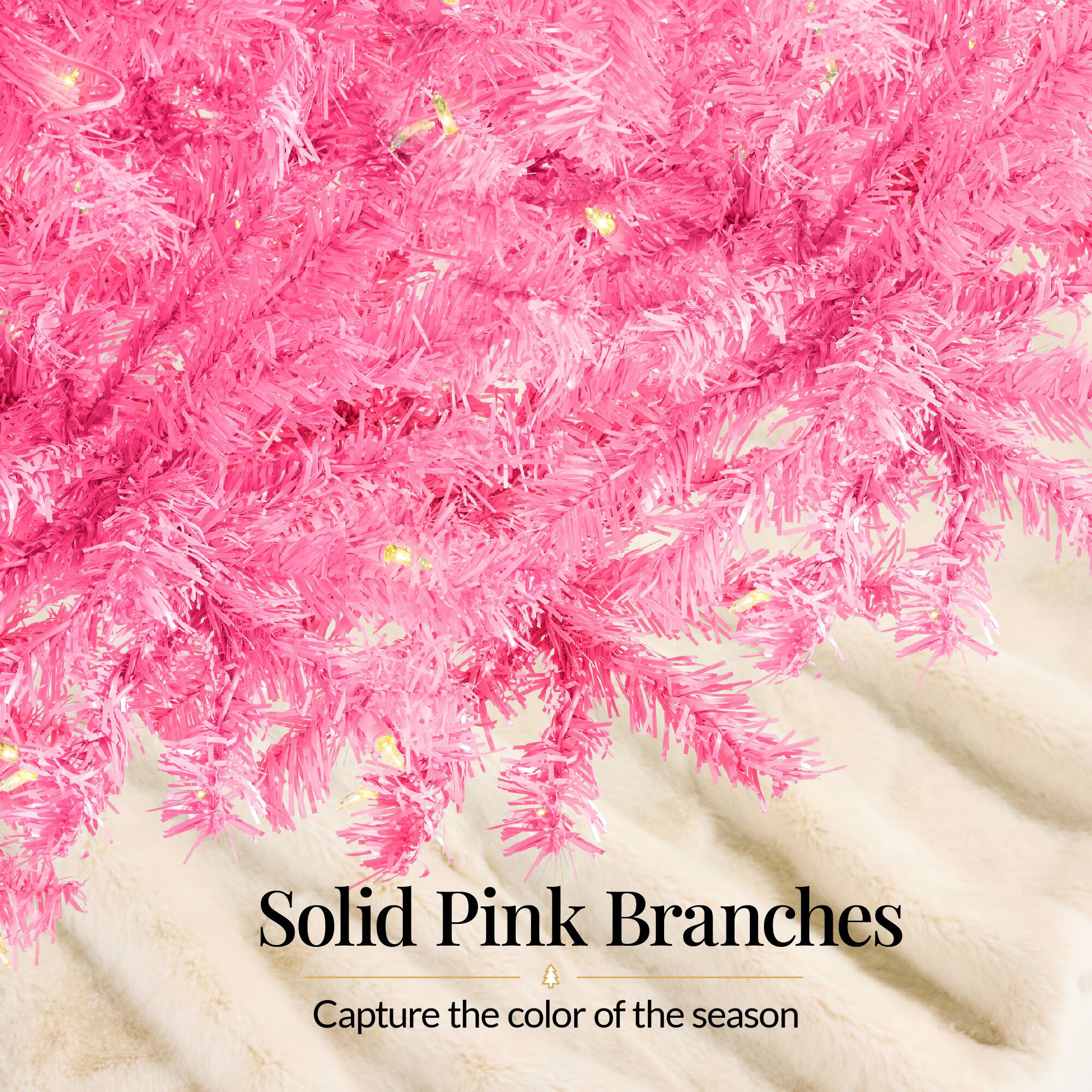Solid Pink Branches  
Capture the color of the season