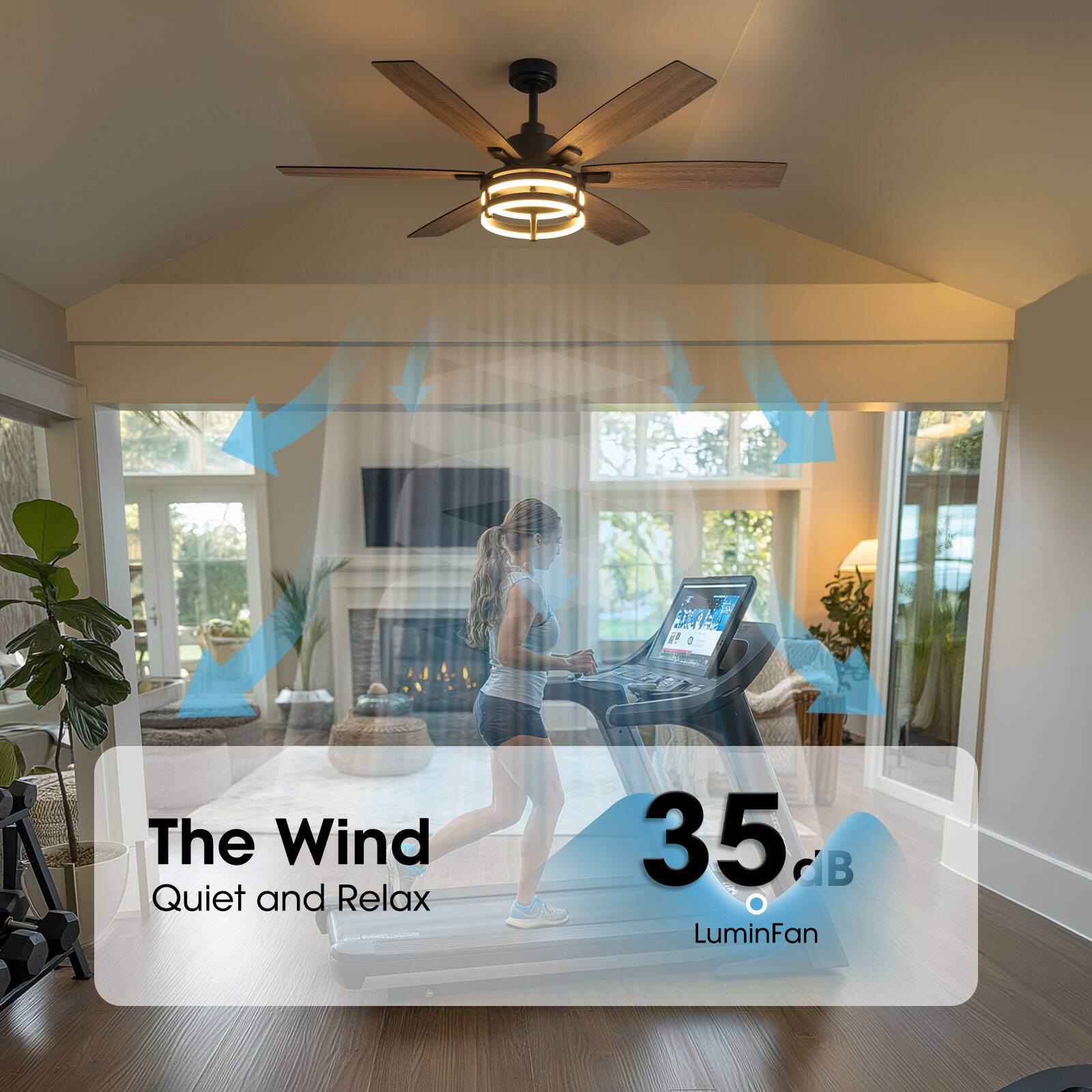The Wind  
Quiet and Relax  

35 dB  
LuminFan