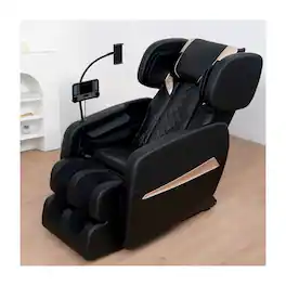 Boyel Living - Full Body Zero Gravity Massage Chair with 6-Roller Massage Heat Air Compression Foot Rollers Bluetooth - Black