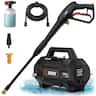 SENIX - 1700 PSI 1.2 GPM 13 Amp Electric Pressure Washer with 2 Spray Tips - Black