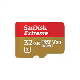 SANDISK - 32GB Extreme microSDHC Class 10 U3 Memory Card