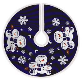 Pegasus - Baltimore Ravens Snowman Sherpa Christmas Tree Skirt - Multicolor