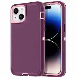 Entronix - iPhone 13 Mini Heavy Duty Case - Triple-Layer Protection - Purple