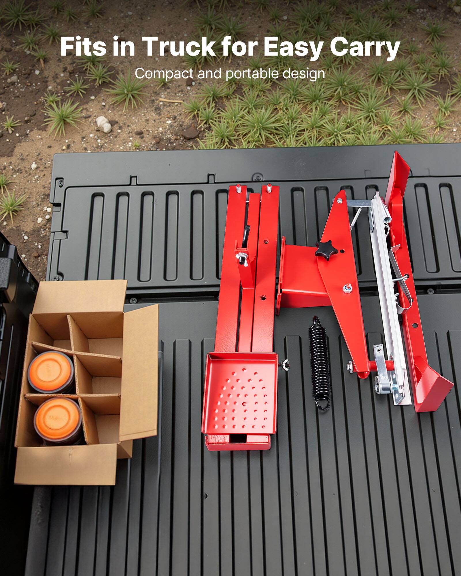 Fits in Truck for Easy Carry  
Compact and portable design