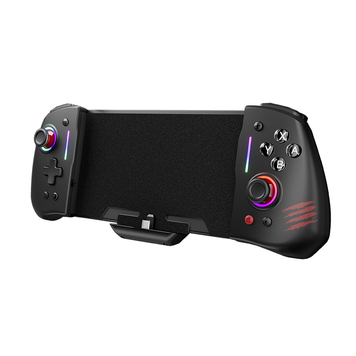 Back. Mad Catz - Mad Catz - C.A.T. 12 Ergonomic RGB Switch Controller with 6-axis motion control - Compatible with Switch/Lite/OLED Model - Black.