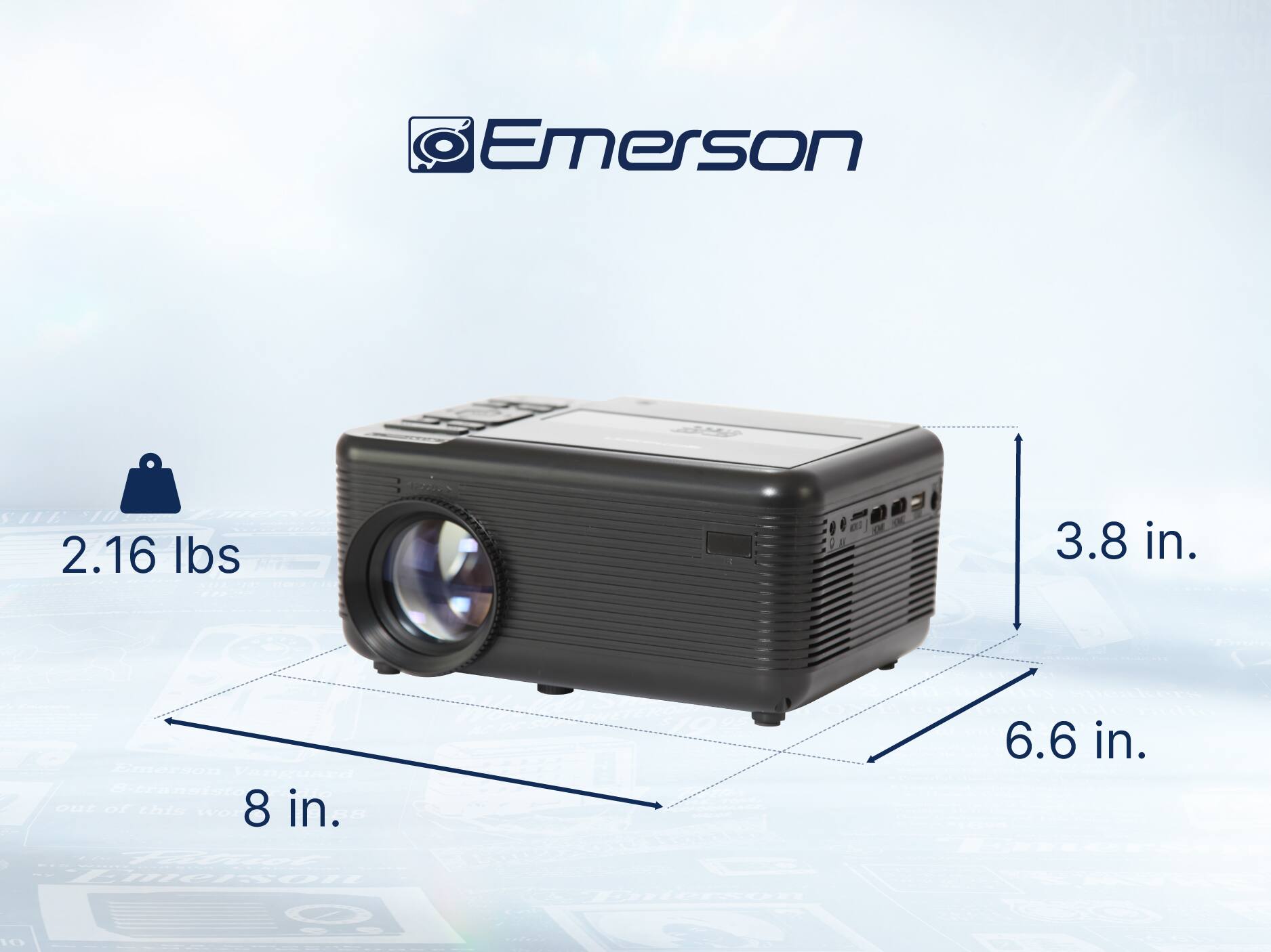 Emerson 2.16 lbs 3.8 in. 8 in. 6.6 in.