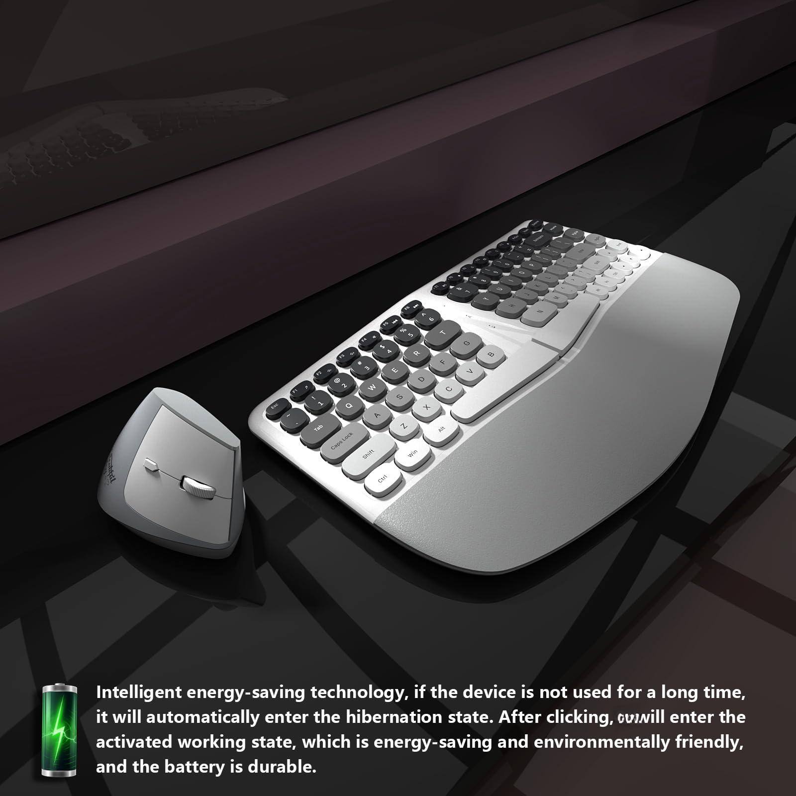 COTTAGE And Mouse Set Creamy Silent Mice With Wrist Rest For Computer ...