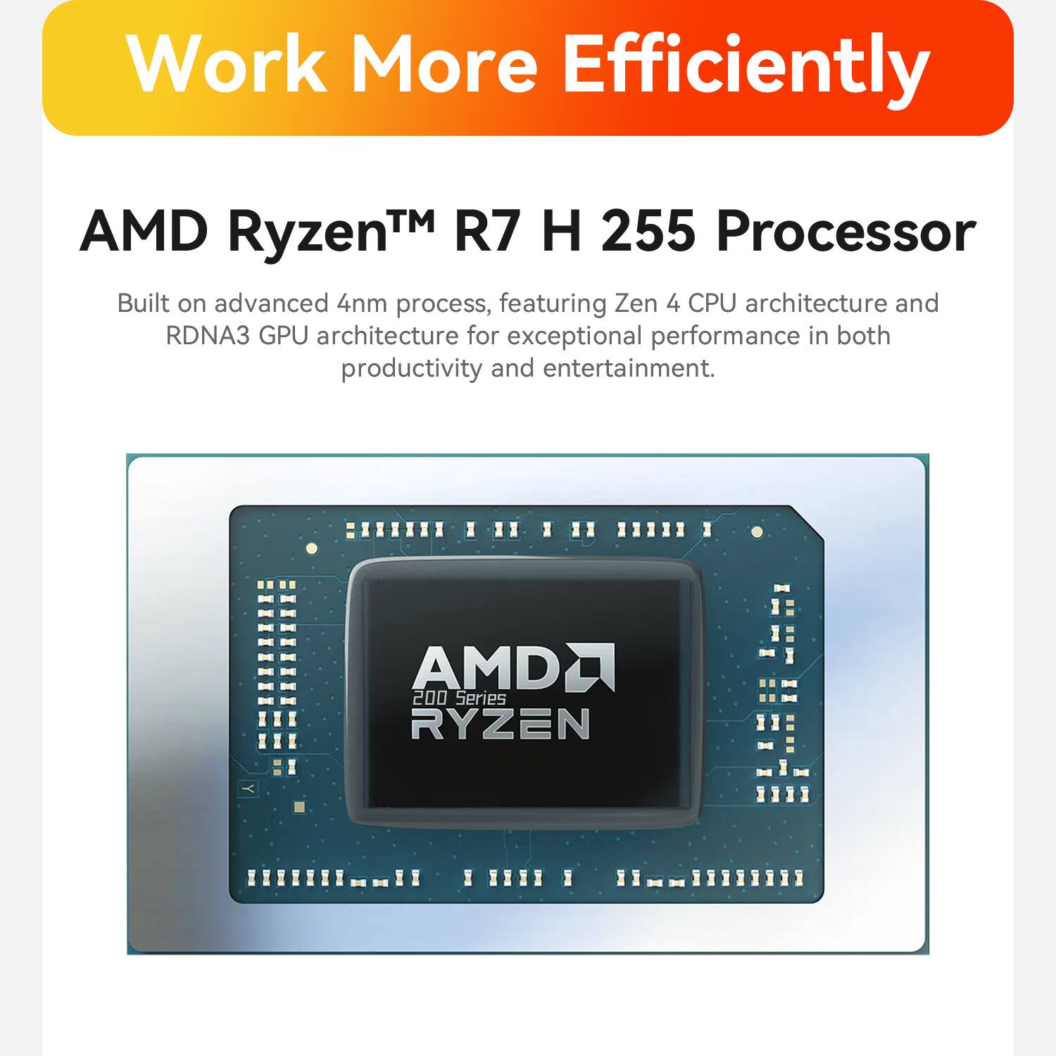 AMD Ryzen 7 H255 ミニPC LPDDR5 24GB/512GB Beelink SER9 PRO Mini PC With AMD Ryzen 7 H255, 24GB LPDDR5 RAM&