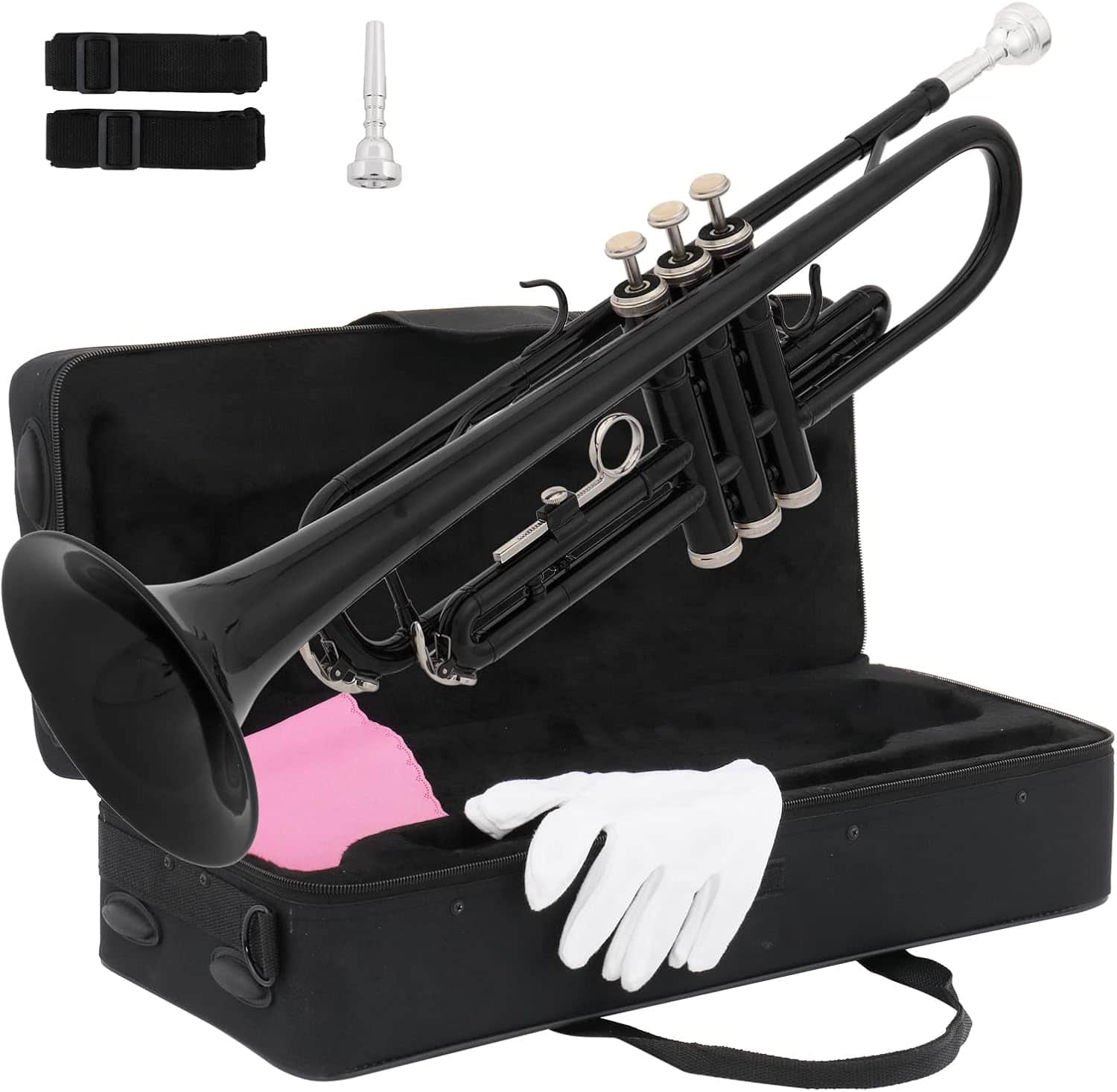 Winado - Bb Standard Trumpet for Beginners,Trumpet for Student with Hard Case,7C Mouthpiece,Cleaning Cloth,Gloves,Brass Instrumen price history on PriceWatchPro