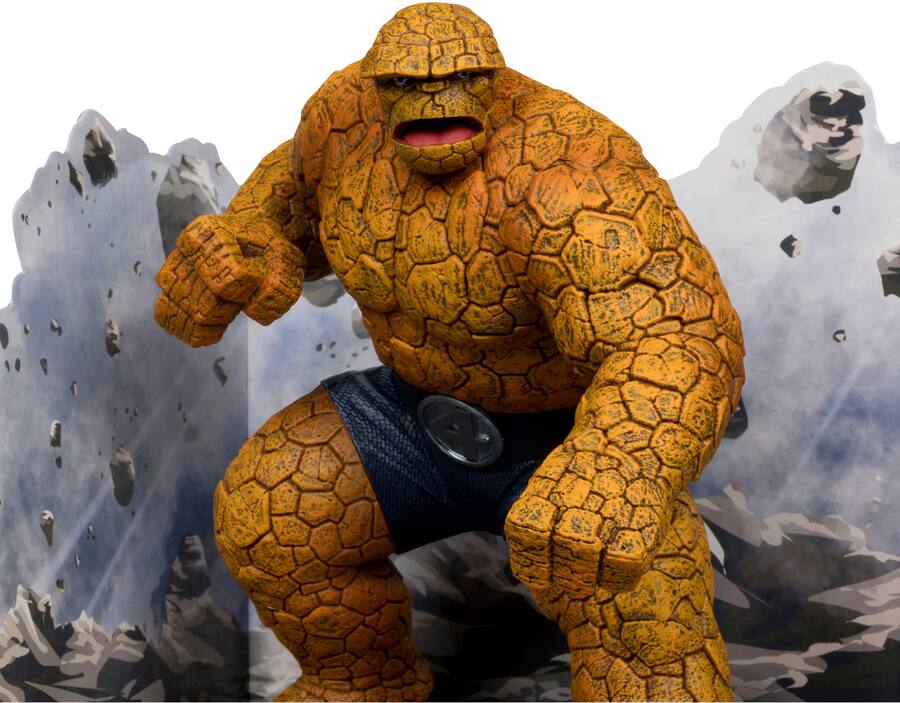 Thing Mini Marvels McFarlane Toys Marvel The Thing 1:10th Scale Collectible with Scene ...