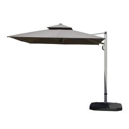 Ecooso - 9'x 11' Rectangle Cantilever Umbrella with Center Pole(Base Not Included) - Gray