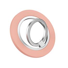 UUCOVER - Magnetic Phone Ring Holder Compatible with MagSafe, Magnetic Cell Phone Finger Grip Stand 180° Rotating Metal Kickstand - Matte Pink