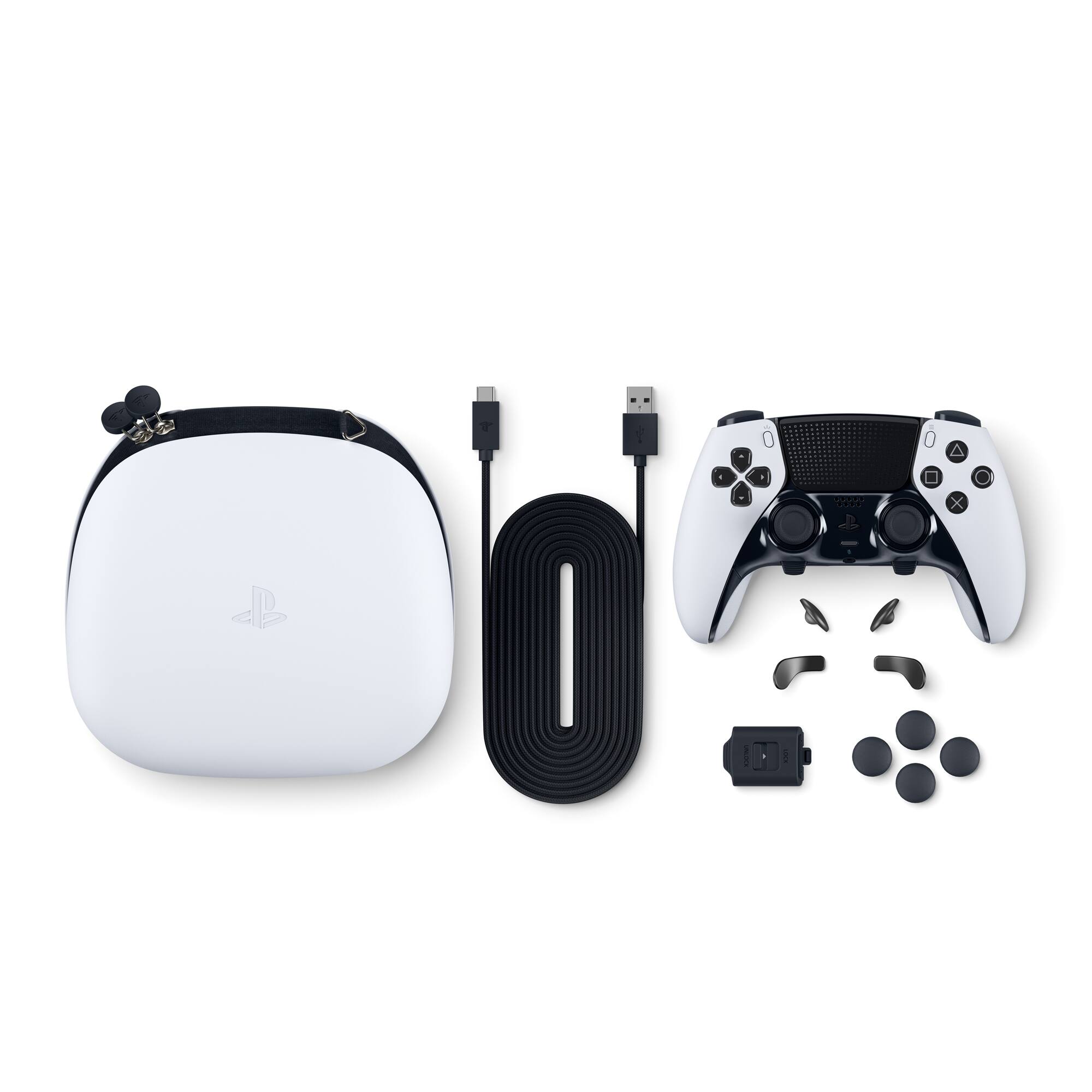 Alt View 16. Sony Interactive Entertainment - DualSense Edge Wireless Controller for PS5, PC, Mac & Mobile - White.
