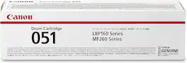 Canon - 051 Black Drum Cartridge Compatible with LBP162dw, MF260 Series