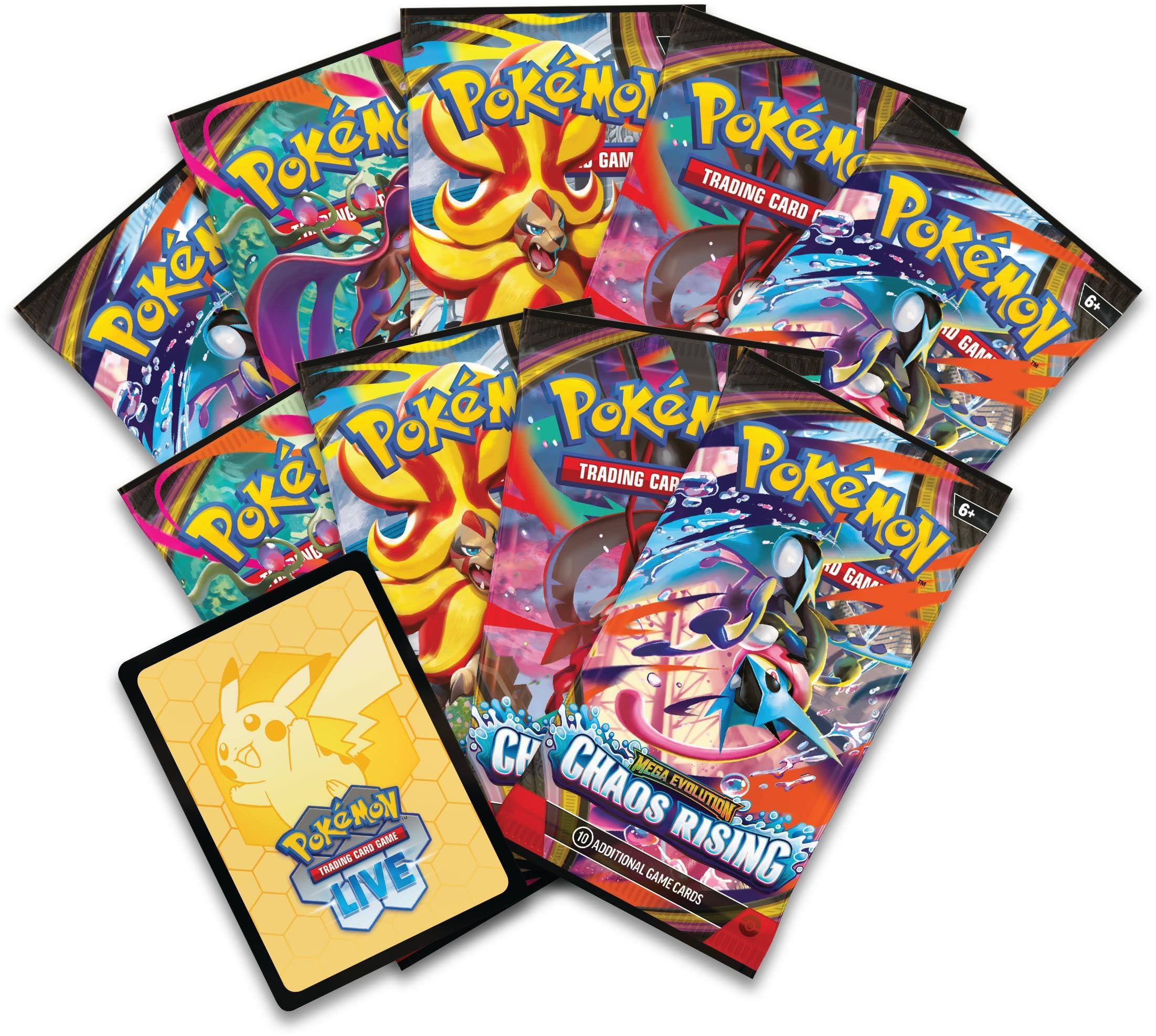 Pokémon Trading Card Game Live Chaos Rising Mega Evolution 10 Additional Game Cards
