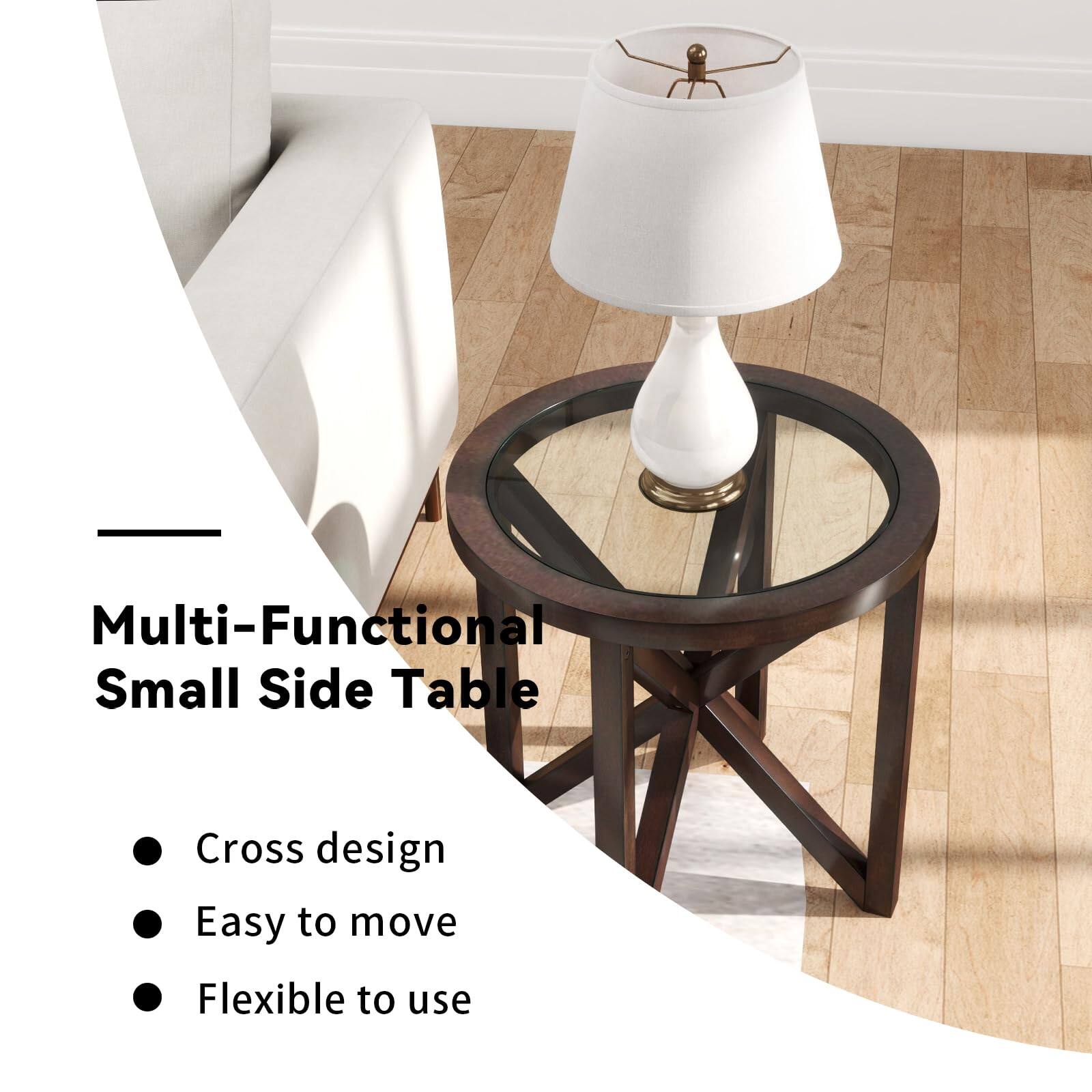 Multi-Functional Small Side Table

- Cross design
- Easy to move
- Flexible to use