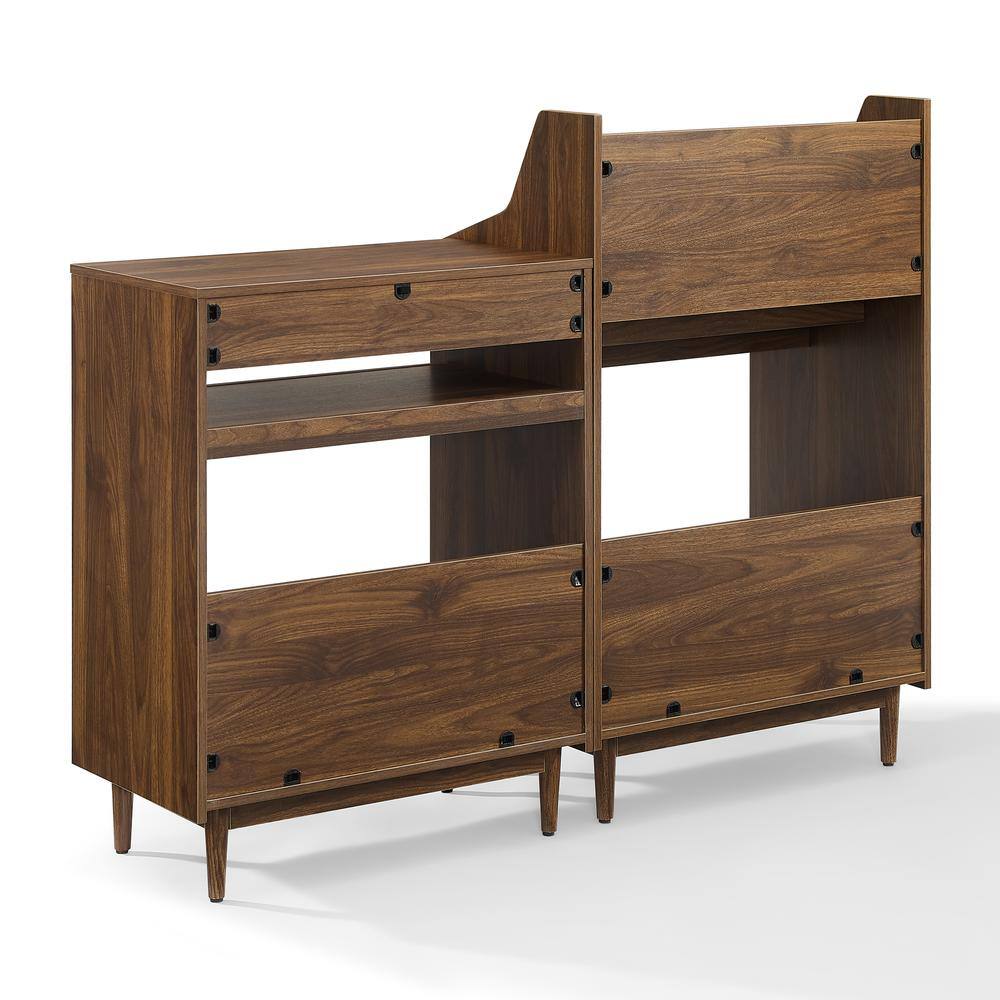 Alt View 2. Crosley Furniture - Liam 2-Pcs Record Player Stand And Vinyl Storage Set - Black.