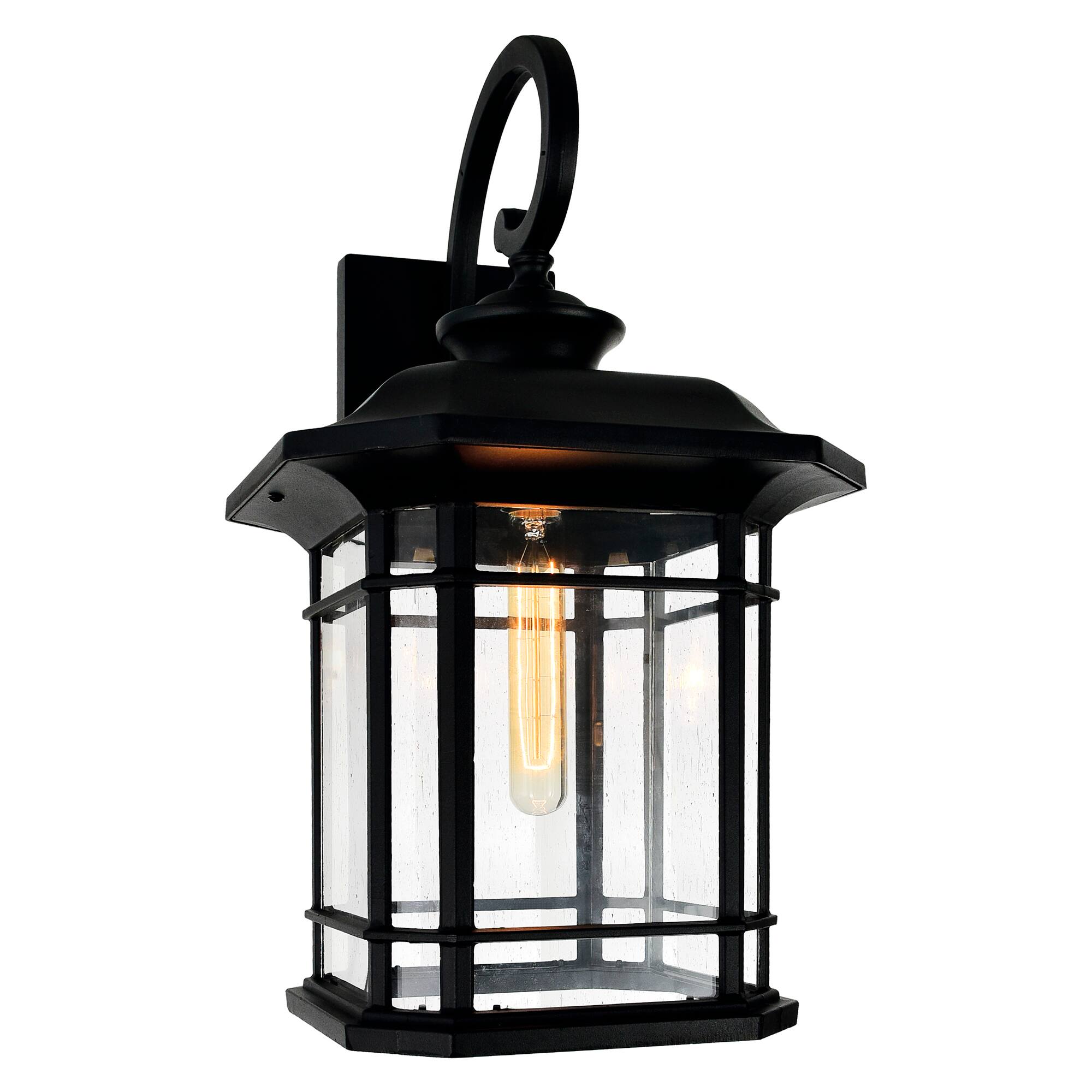 Angle. CWI Lighting - Blackburn 1 Light Black Outdoor Wall Light - Black.
