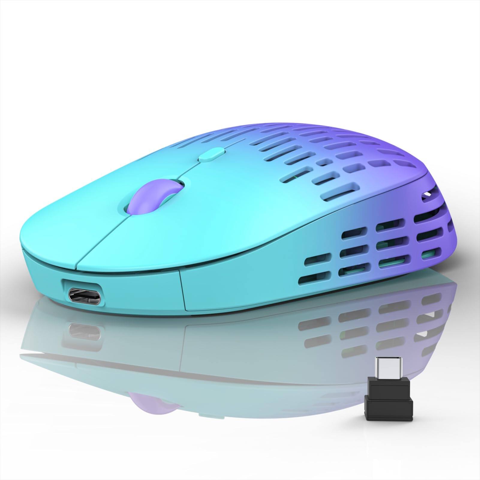 Mint Green to Purple