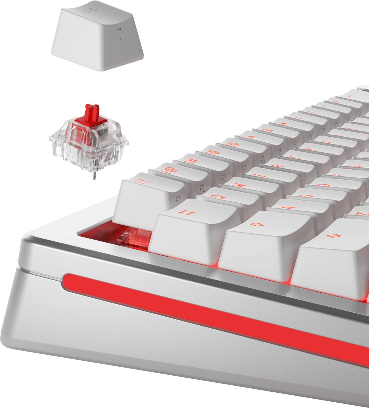 Alt View 16. Glorious - Lubed Mechanical Keyboard 3-pin Hot Swappable Switches (110x) - Fox.