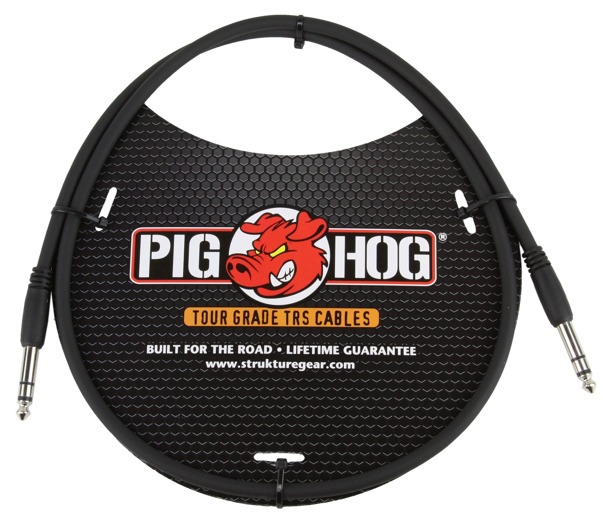 Pig Hog - 3ft 1/4" TRS - 1/4" TRS Cable - Black