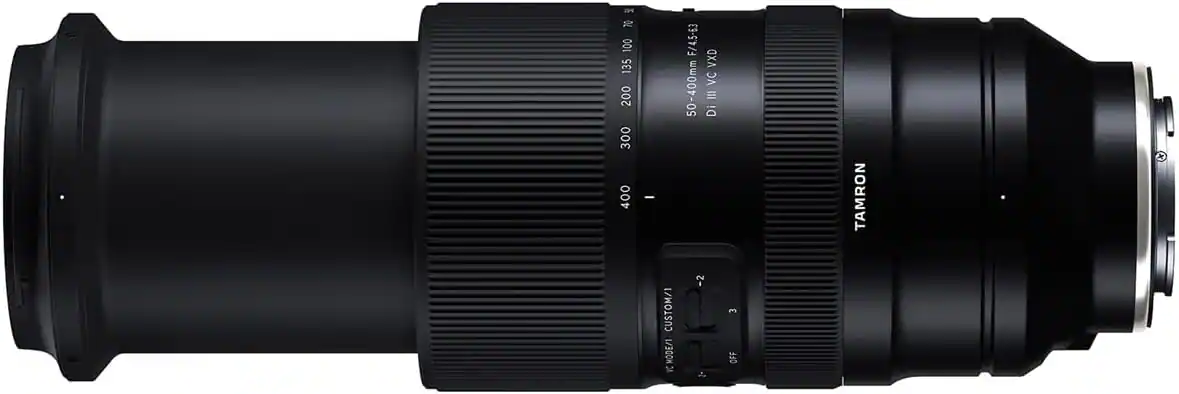 50-400mm Di III VC VXD  
F/4.5-6.3  
TAMRON  
CUSTOM/1 MODE/1 X  
-2 3 OFF