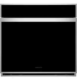 Monogram - Minimalist 30" Smart Built-In Single Electric Convection Wall Oven with No-Preheat Air Fry and In-Oven Camera - Stainless Steel
