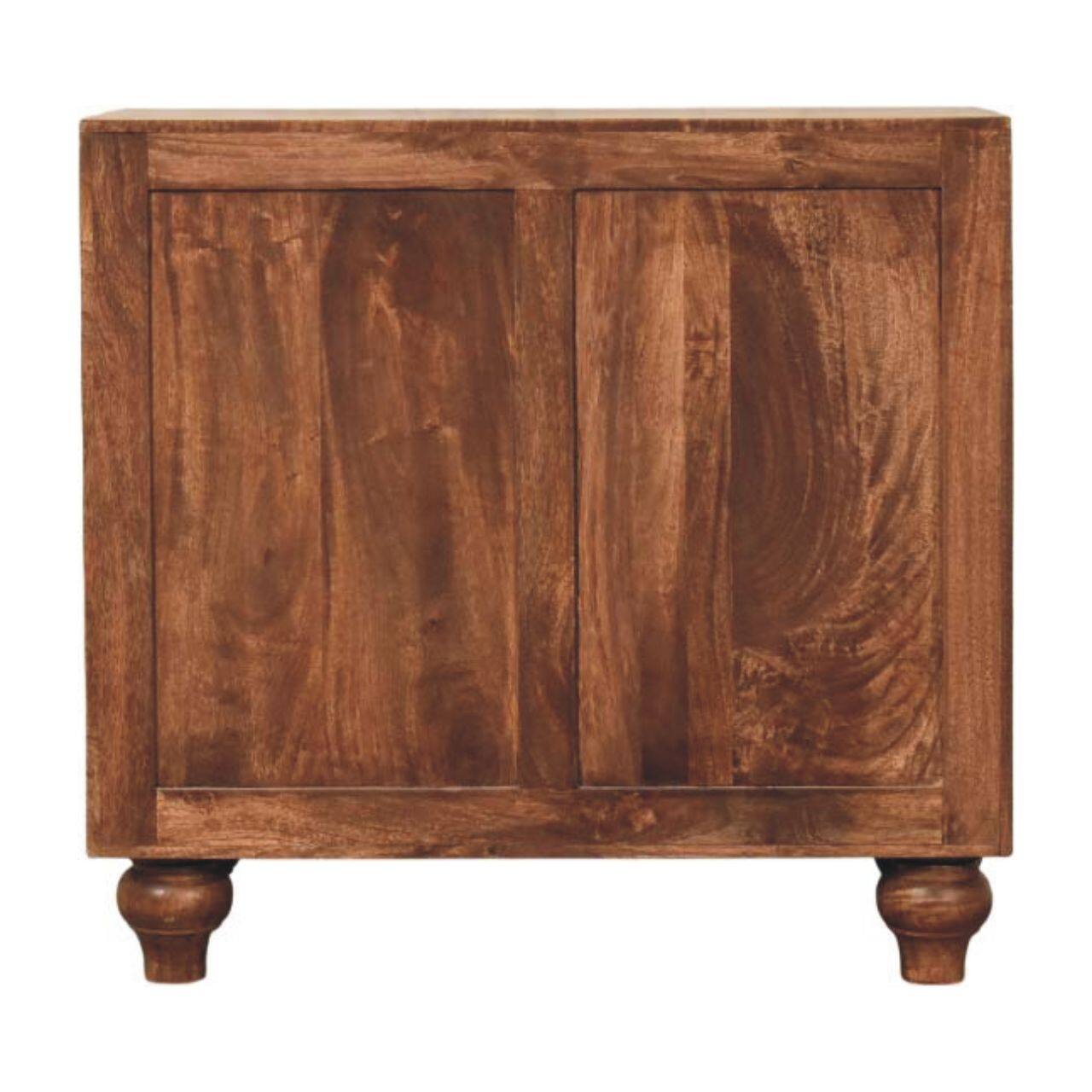 Back. Artisan Furniture - Artisan Furniture Solid Wood Arco Groove Sideboard - Brown.