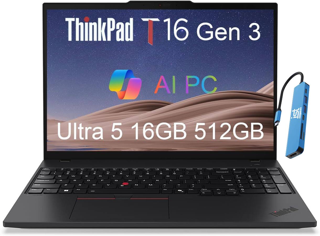 ThinkPad T16 Gen 3  
AI PC  
Ultra 5 16GB 512GB