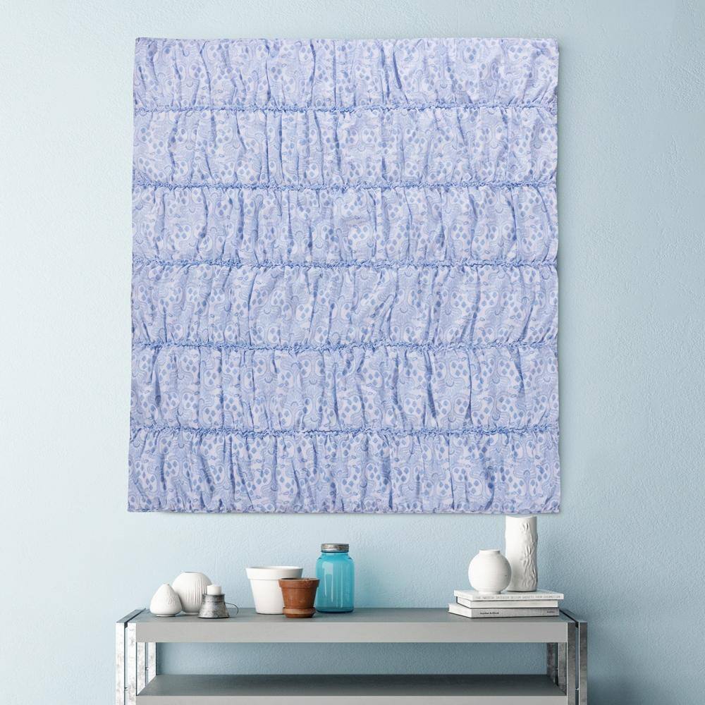Alt View 1. Greenland Home Fashions - Greenland Home Fashion Helena Ruffle Whimsical Perfect Accessory Throw Blanket - Blue 50x60" - Blue.