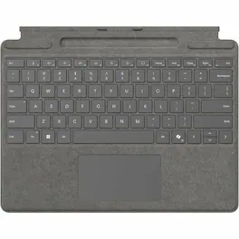Keyboard/Cover Case Microsoft Surface Pro 10, Surface Pro 8, Surface Pro 9, Surface Pro X Tablet - Platinum