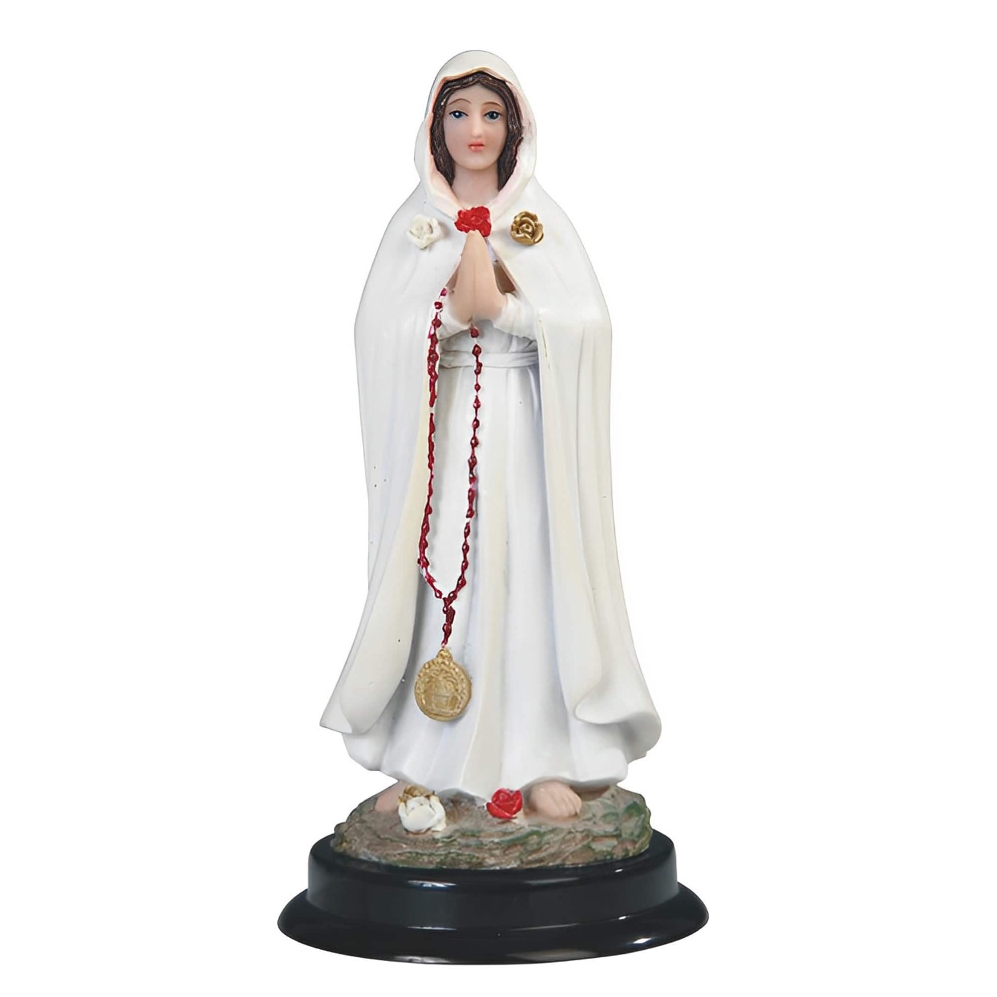 FC Design - 5"H Rosa Mistica Holy Figurine Statue Office Desk Tabletop Home Decor Gift - Multi-Color