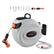 Front. VEVOR - Retractable Hose Reel, 65 ft x 5/8 inch, 180° Swivel Bracket Wall-Mounted, Garden Water Hose Reel with 9-Pattern Nozzle - Dark Gray.