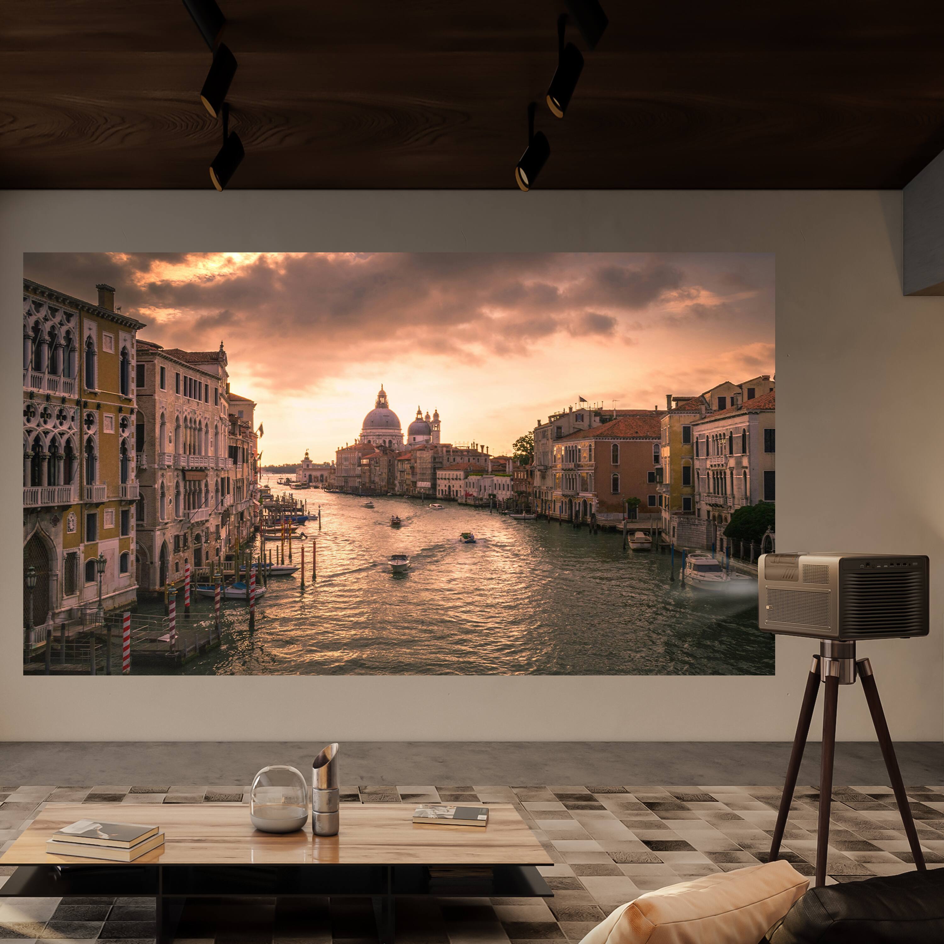 Back. Hisense - Hisense - XR10 Triple Laser 4K DLP Projector, 6000 ANSI Lumens, 6000:1 Contrast Ratio, IRIS Lens, 118% BT.2020 - Black - Dark brown.