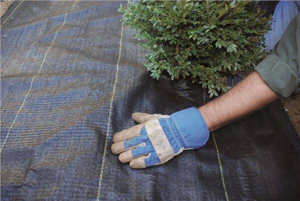 Alt View 4. DeWitt - DeWitt P3 Pro 5 Commercial Landscape 5-Oz Weed Barrier Fabric, 3 x 250' (4 Pack) - Brown.