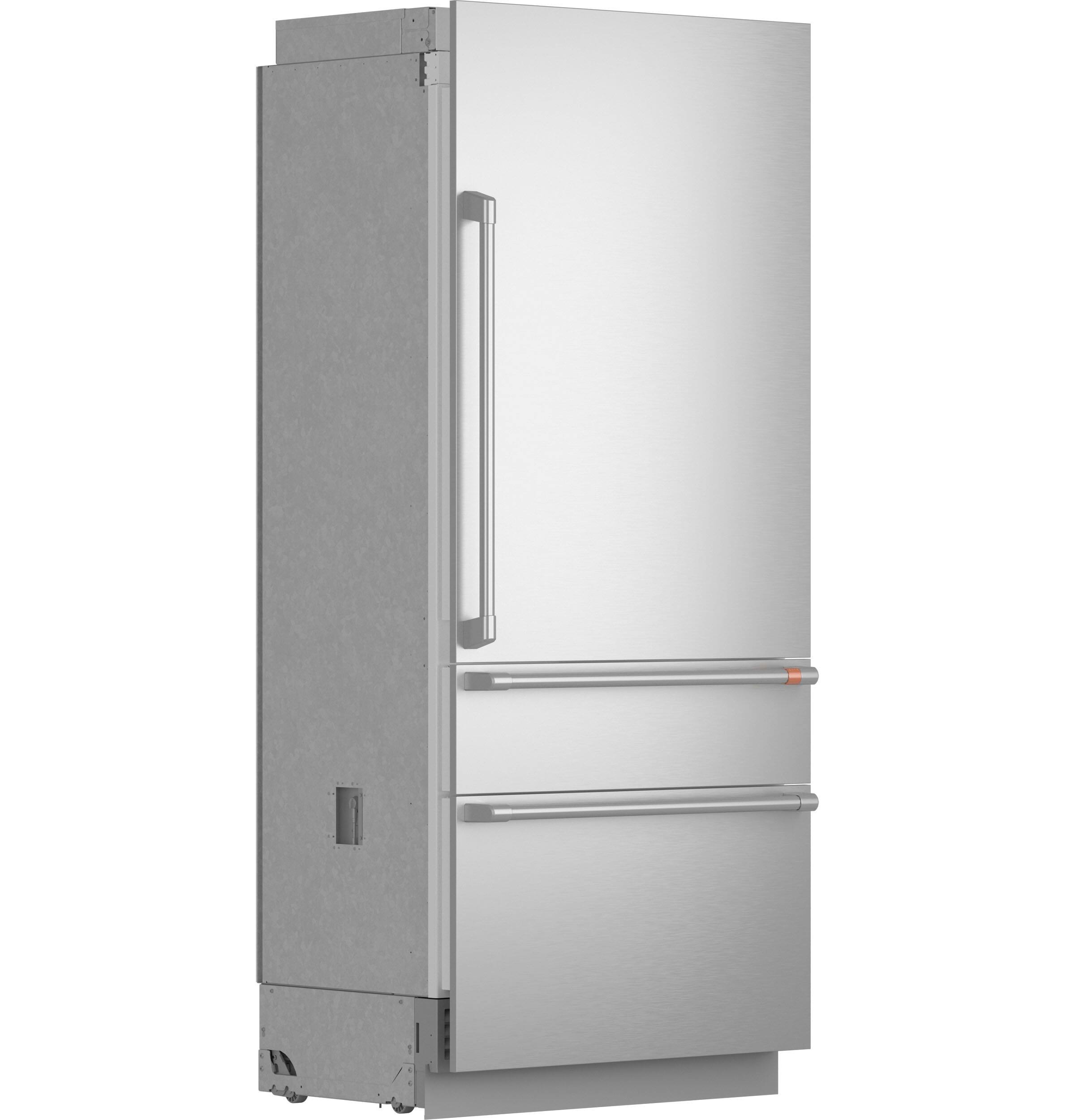 Alt View 32. Café - 36 in. Wide 20.1 Cu. Ft. Smart Integrated Bottom-Freezer Built-In Counter-Depth Refrigerator - Right Swing - Custom Panel Ready.