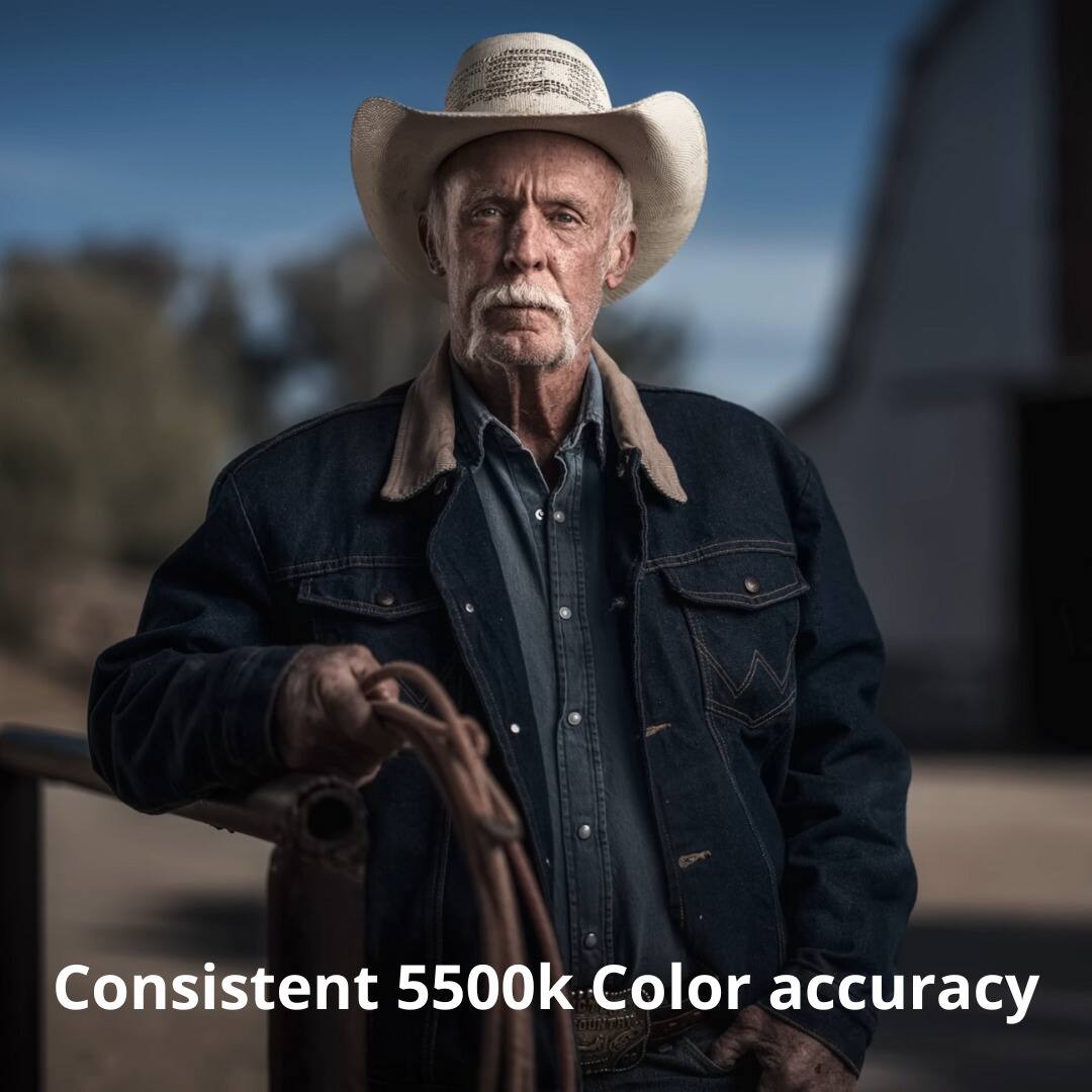 Consistent 5500k Color accuracy