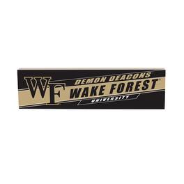Evergreen Enterprises - Wake Forest Demon Deacons 5" x 18" Shadow Logo Wood Mantle Sign - Multicolor