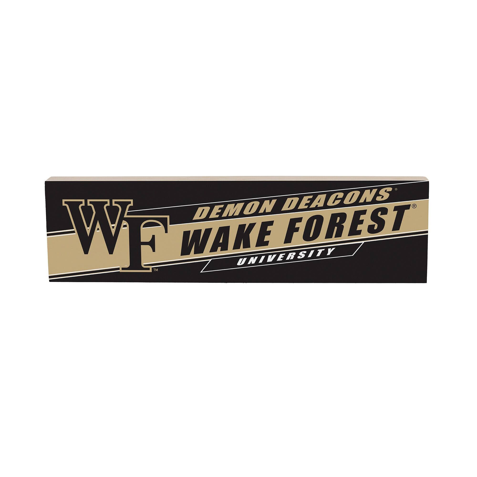 Wake Forest Demon Deacons 5" x 18" Shadow Logo Wood Mantle Sign