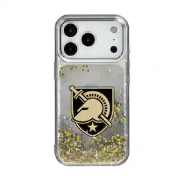 Keyscaper - NCAA - Army Black Knights Linen Logo iPhone Glitter Case - 15 - Multicolor