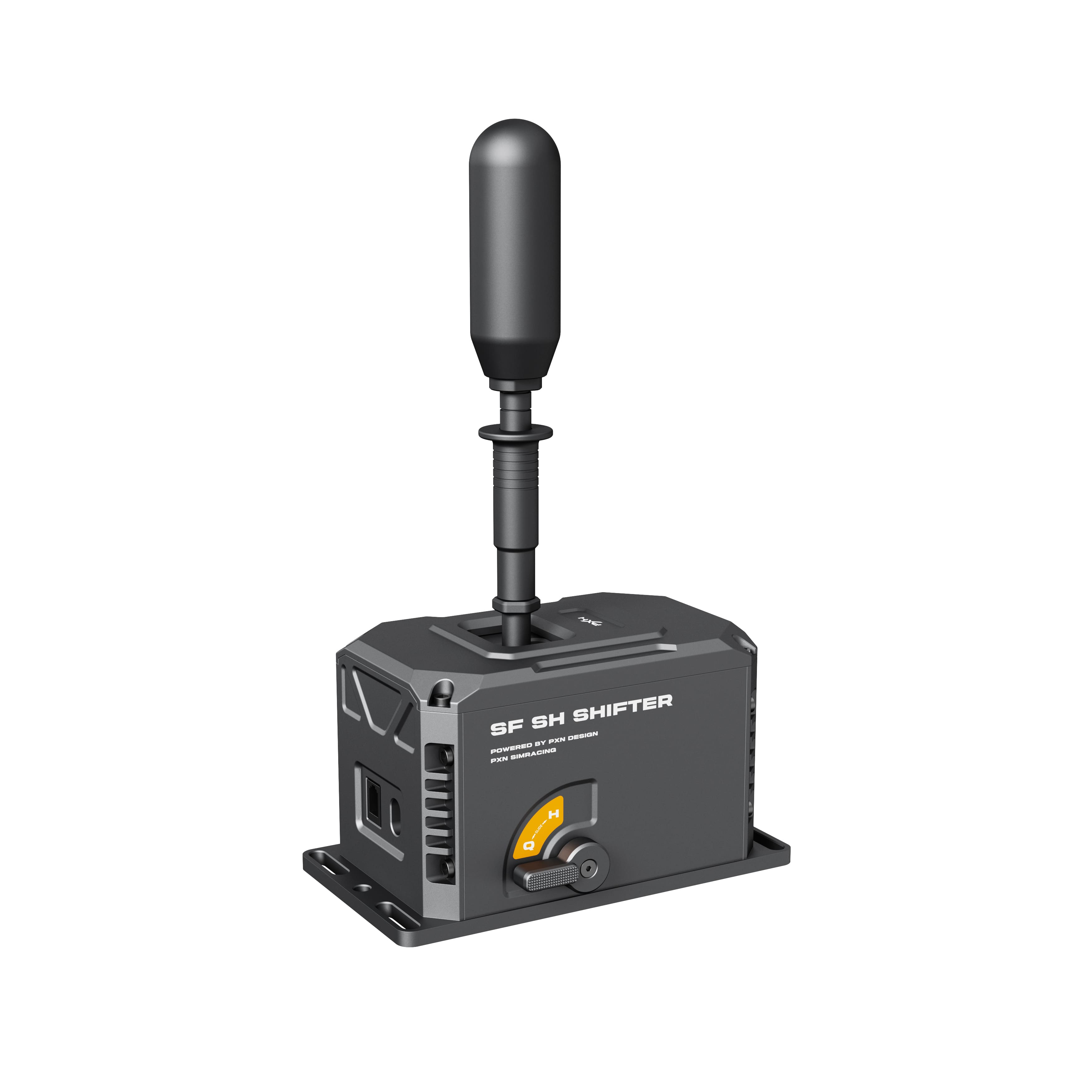 Front. PXN - PXN SF-SH Full Metal Racing Wheel Shifter 7+1 H-Pattern & Sequential Modes - Black.
