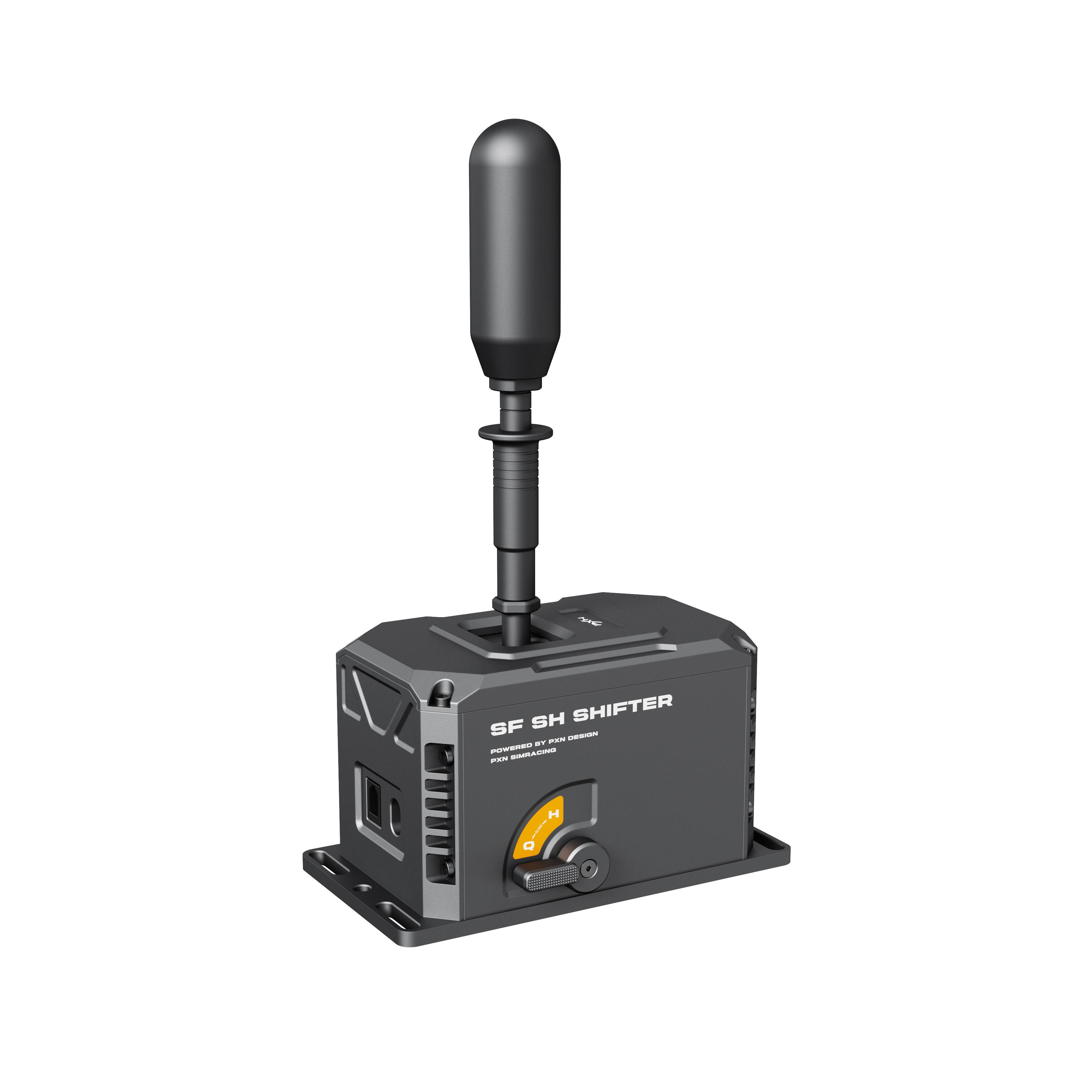 Front. PXN - PXN SF-SH Full Metal Racing Wheel Shifter 7+1 H-Pattern & Sequential Modes - Black.