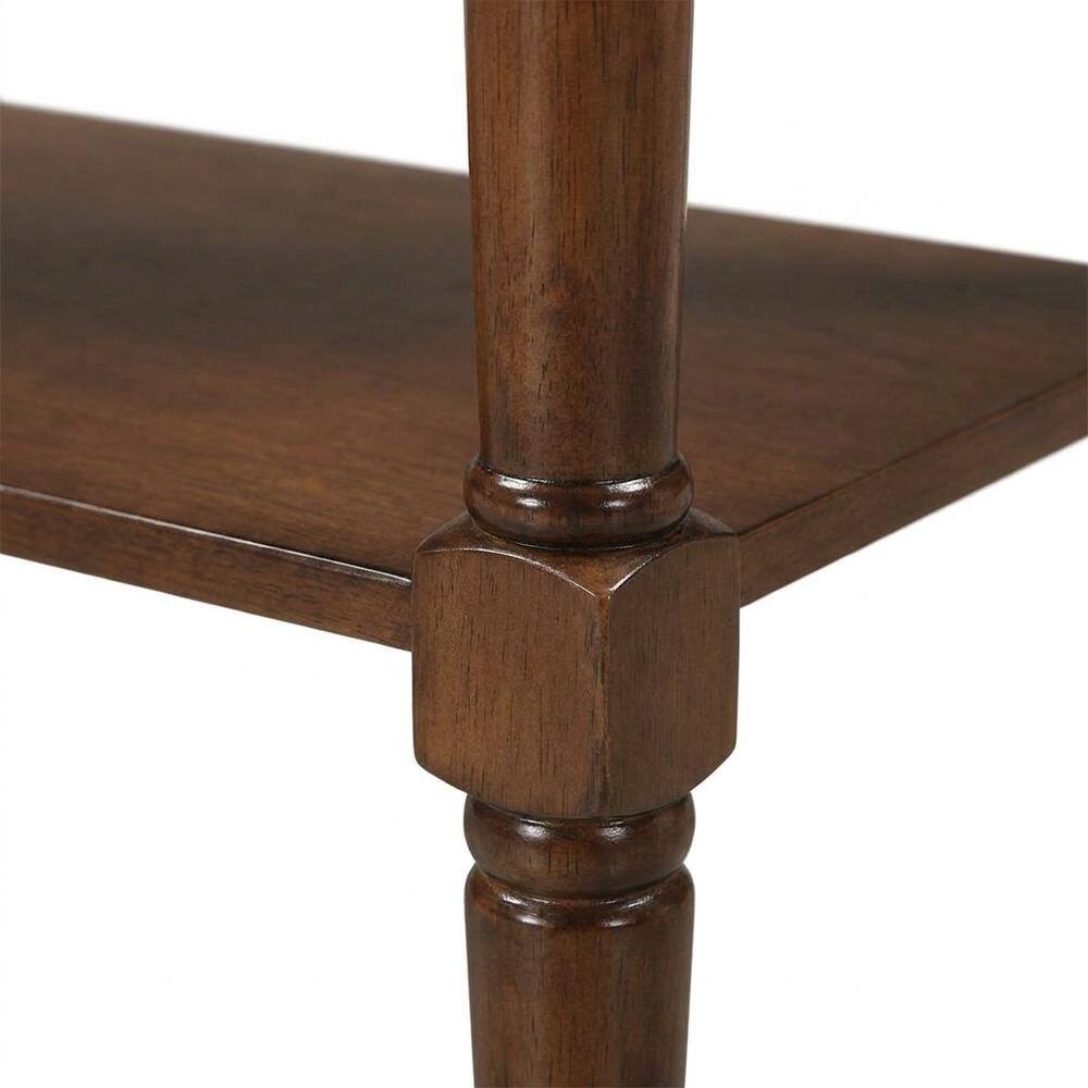 Left. FurniFact - Entryway Hall Table, Espresso - Espresso.