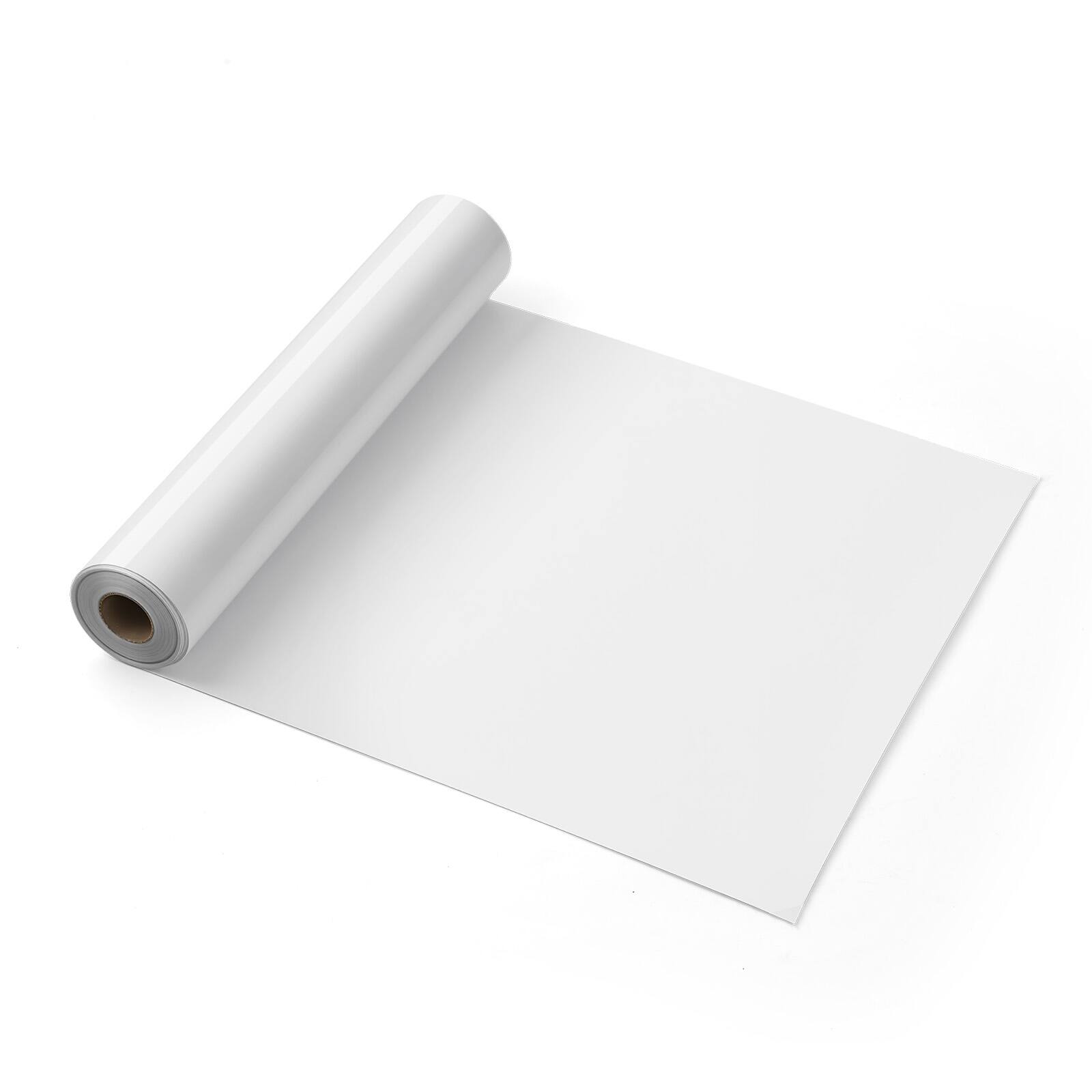 Alt View 5. VEVOR - Heat Transfer Vinyl, 12 in x 25 ft, Glossy White HTV Iron on Vinyl Roll, Easy to Cut and Weed, Strong Adhesion - Glossy White.