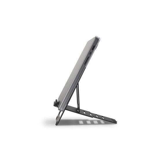 Alt View 4. Kensington - K50428WW EQ Adjustable Aluminum Laptop Stand Black, Height & Angle Adjustable, Portable Foldable Riser for 10″–17″ - Black.
