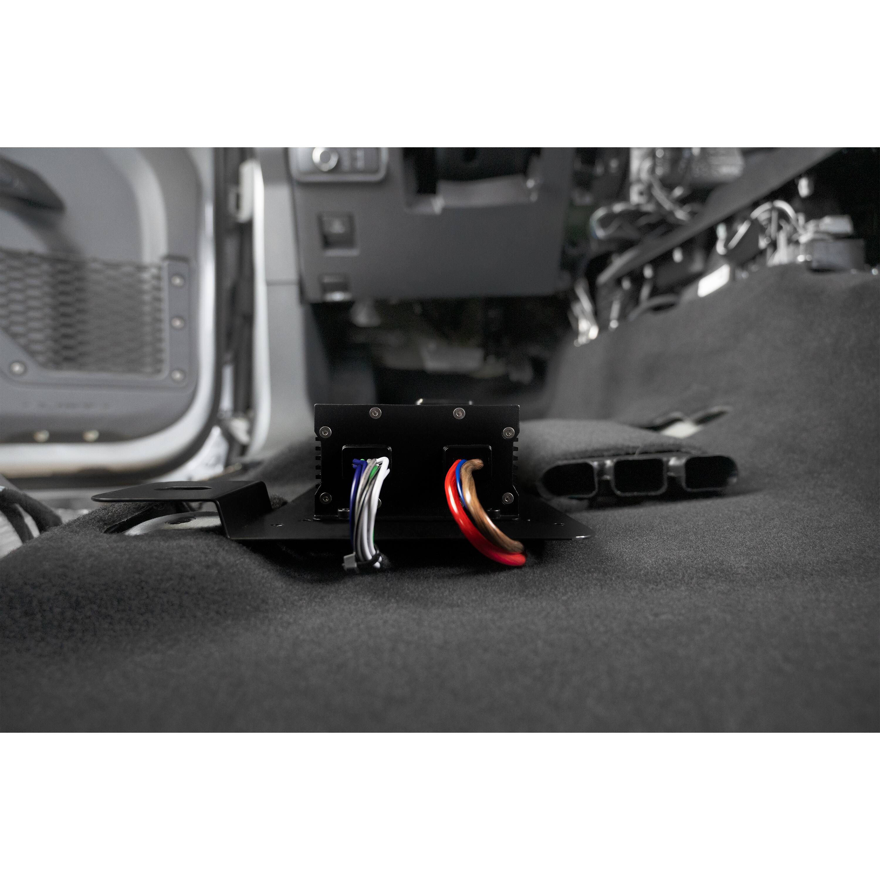 Alt View 14. Stinger - Driver Side Under-Seat Amplifier Mounting Bracket for Select Ford Bronco Vehicles - Black.